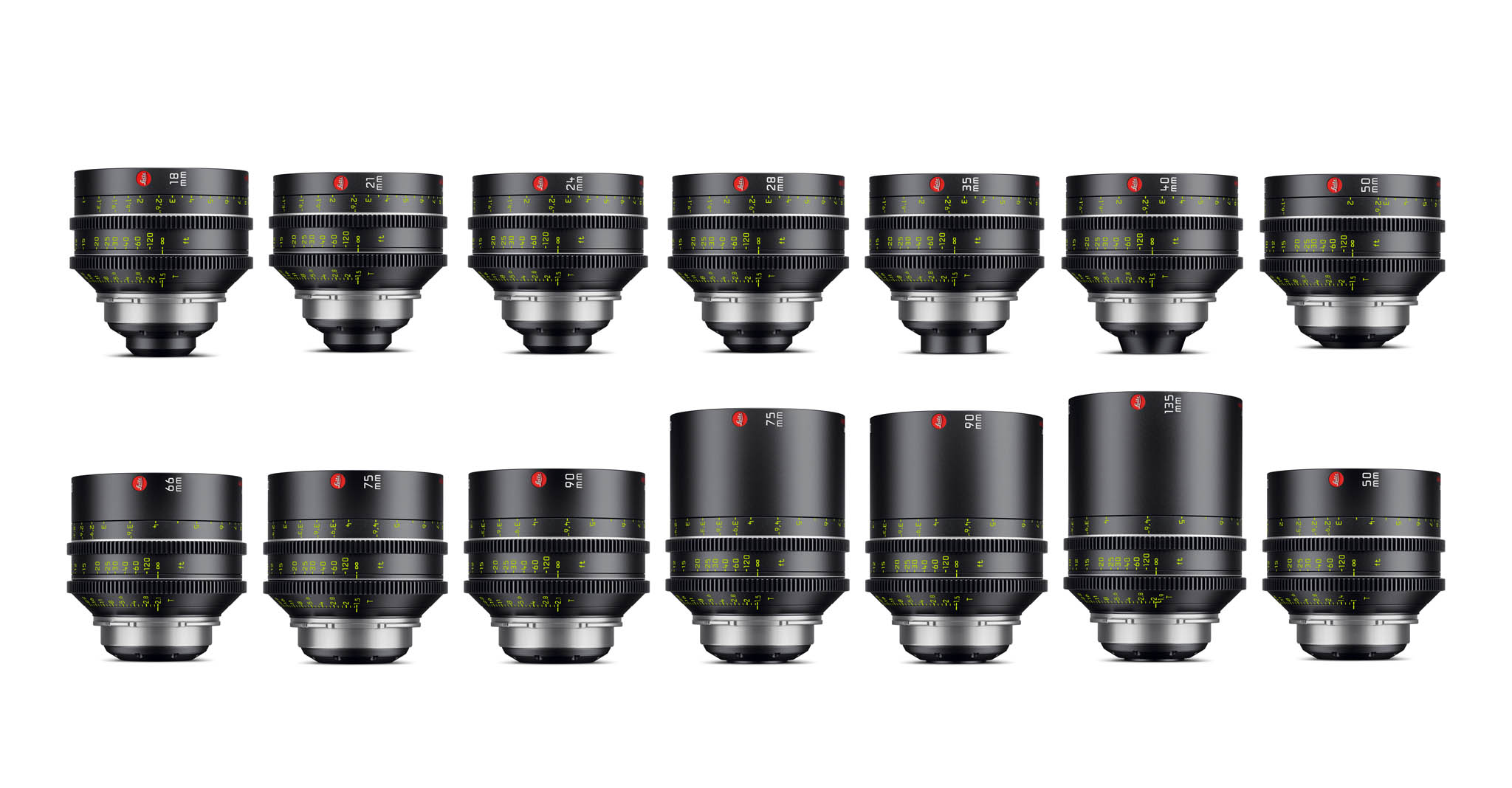 Complete Leitz Cine HUGO prime lens set — available for rental in Paris, France